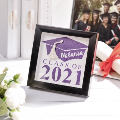Personalisierte Klasse von 2021 Graduation Wooden Sign