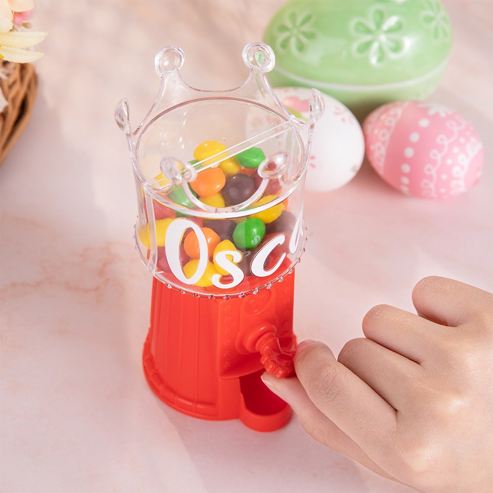 Easter Crown Shaped Candy Jar with Name