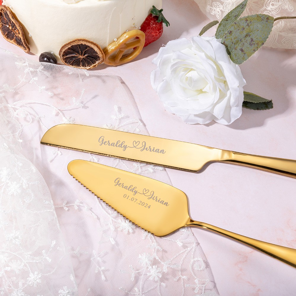 Couteau à gâteau de mariage