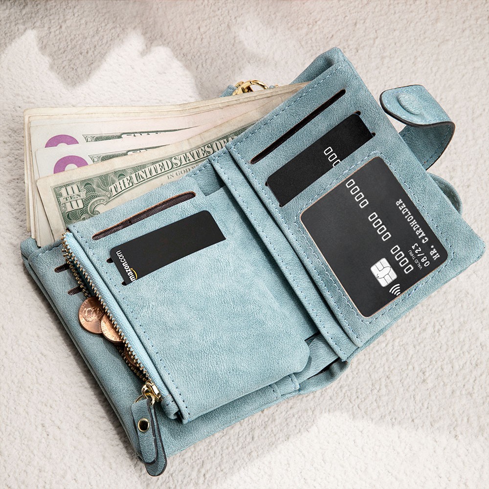 Leather Wallet Card Holder