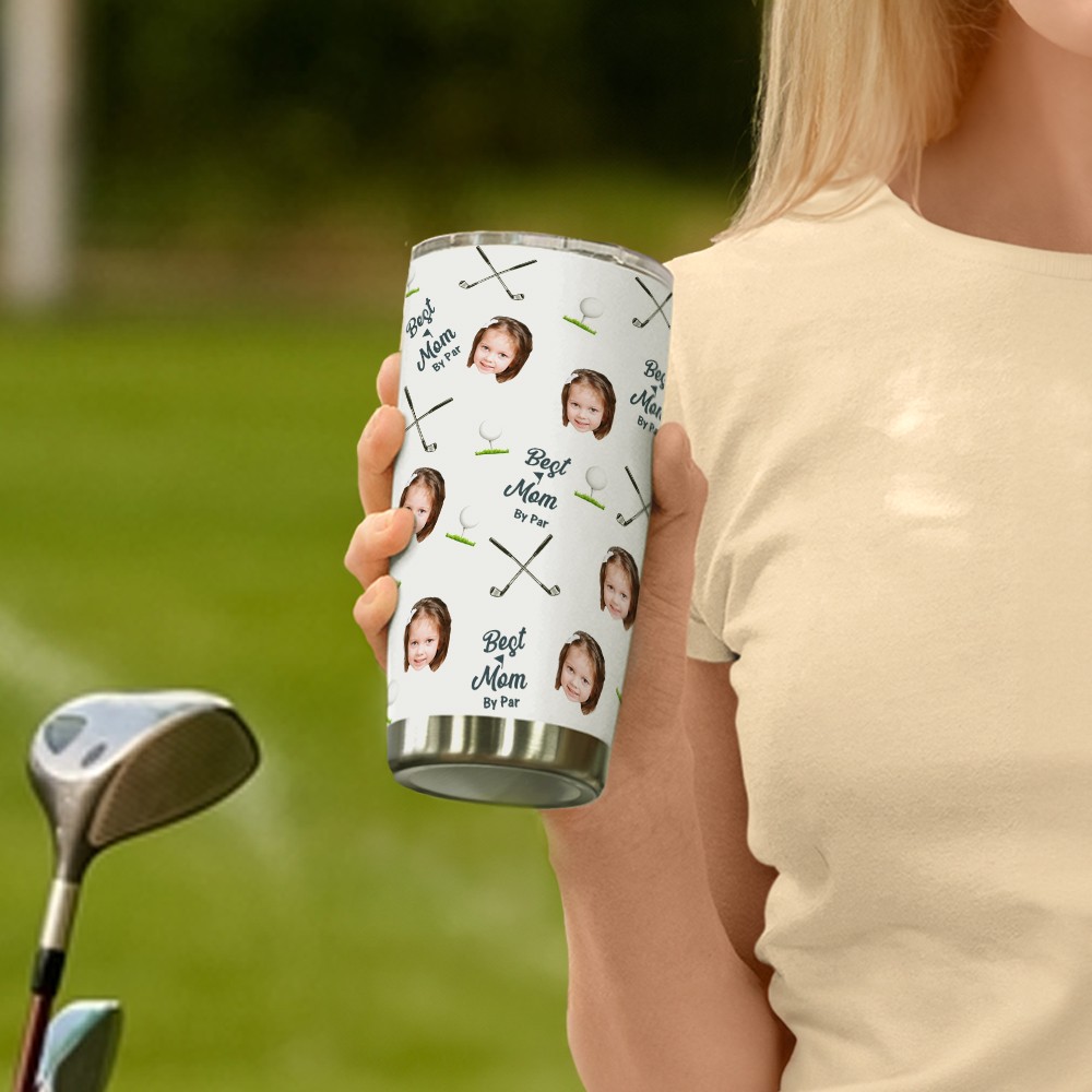 Personalized golf player tumbler