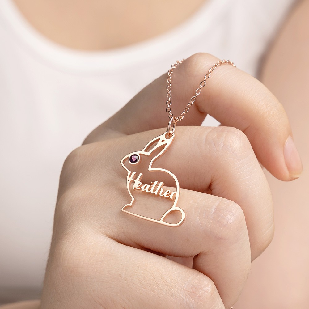 bunny pendant necklace