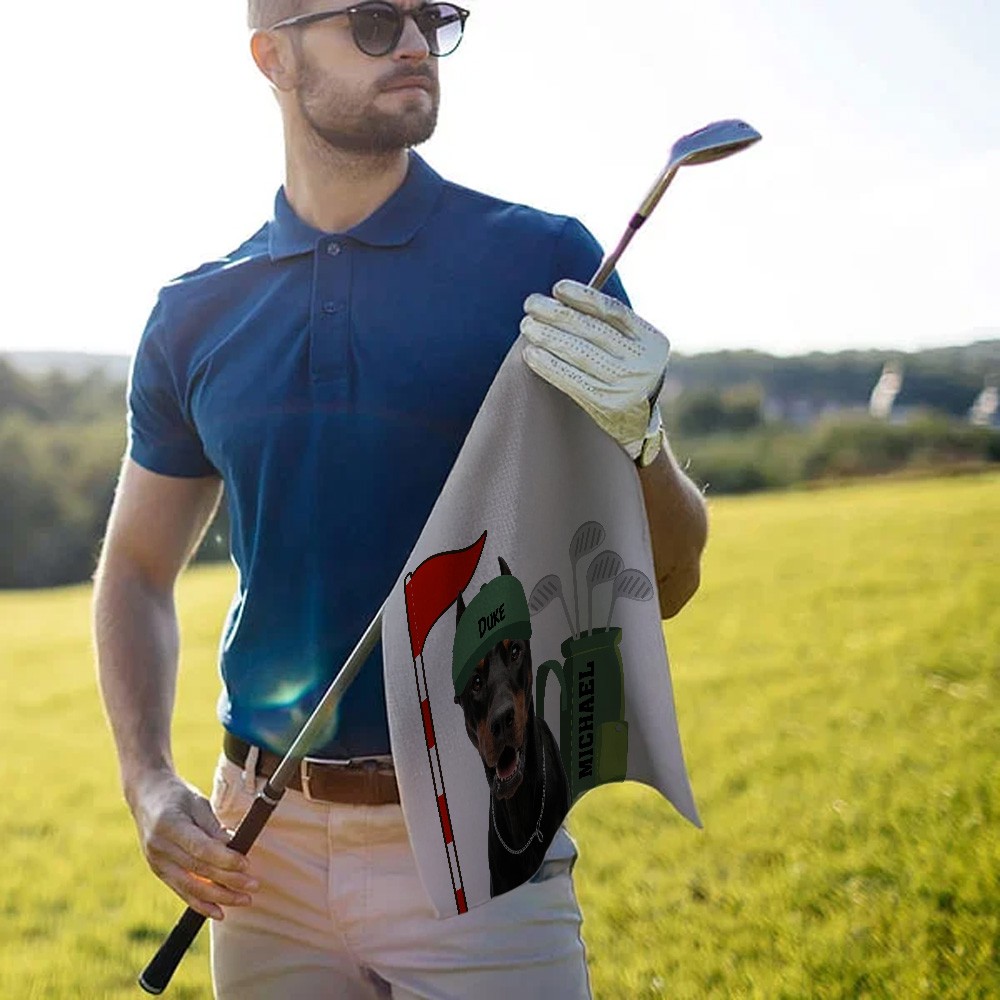 golf towel with name