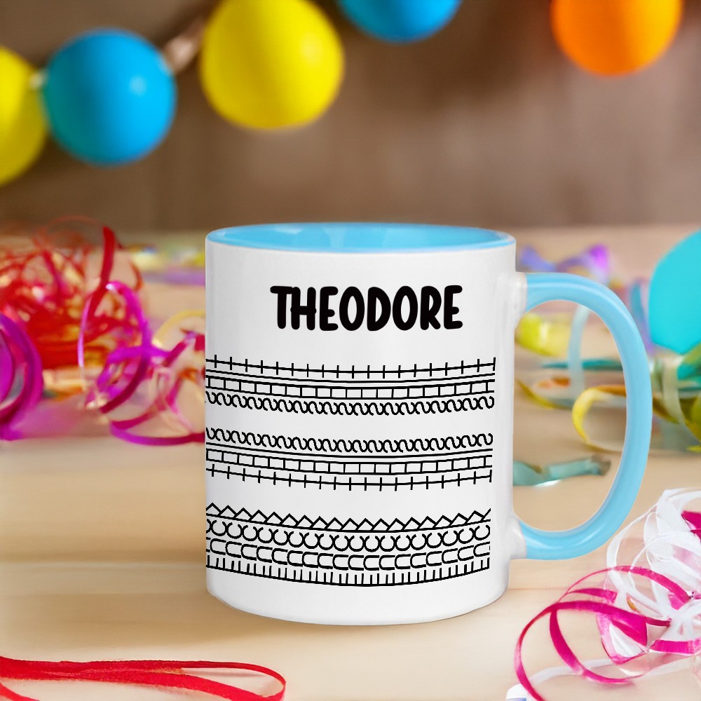mug with color inside