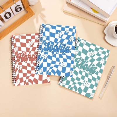 A5 notebook with name