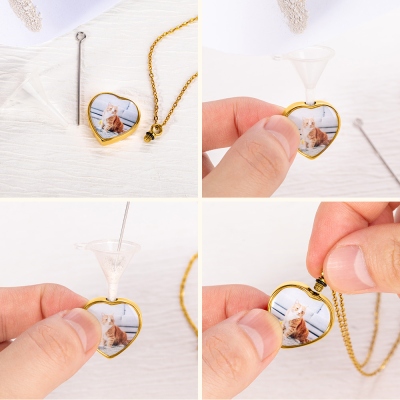 heart urn necklace