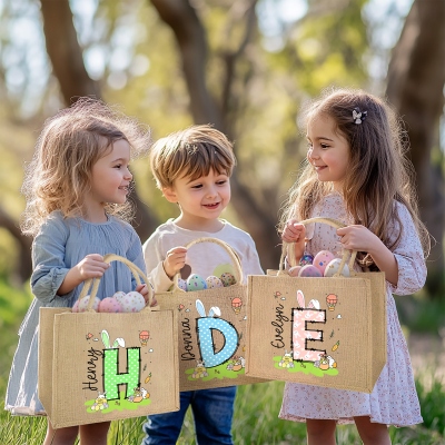 Jute bag with name/initial