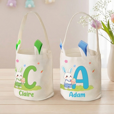 Easter egg basket with name