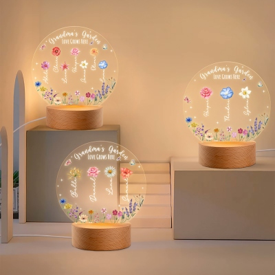 birthflower night light