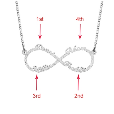 Name NecklacePersonalized Stainless Steel Infinity Name Necklace