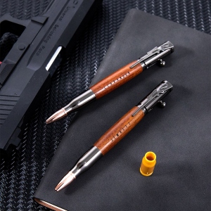 Engraved Rifle Bolt Action Bullet Pen