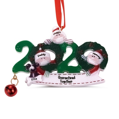 Personalized 2020 Christmas Family Ornament