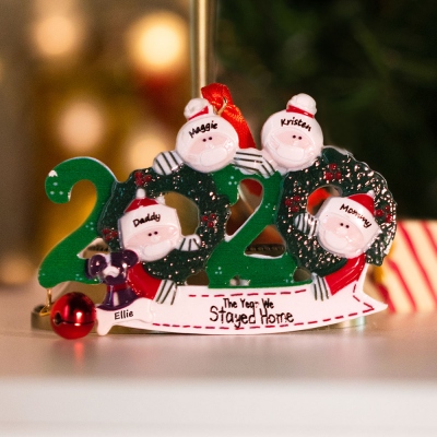 Personalized 2020 Christmas Family Ornament