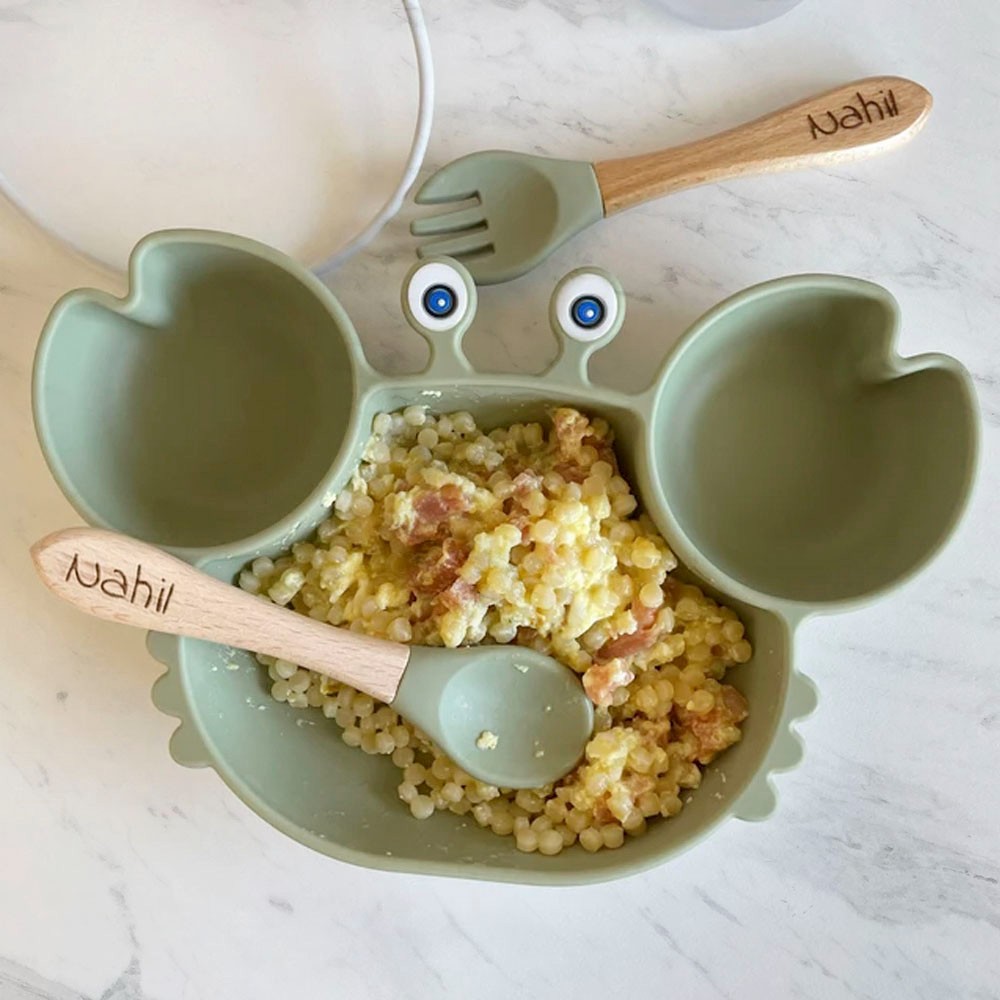 Baby Fütterungsset Silikon - Entwöhnung Geschirr Mit Saugnapf