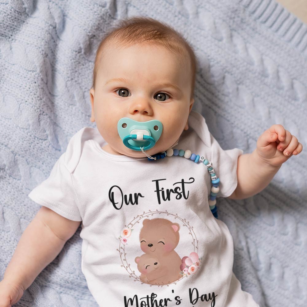 Our First Mother's Day Mom and Baby Set/Matching Shirt, Mummy and Baby Gift, Mama Baby Bears, T-shirt Bodysuit Romper Babygrow Vest Set, New Mom Gift, Mother's Day Gift