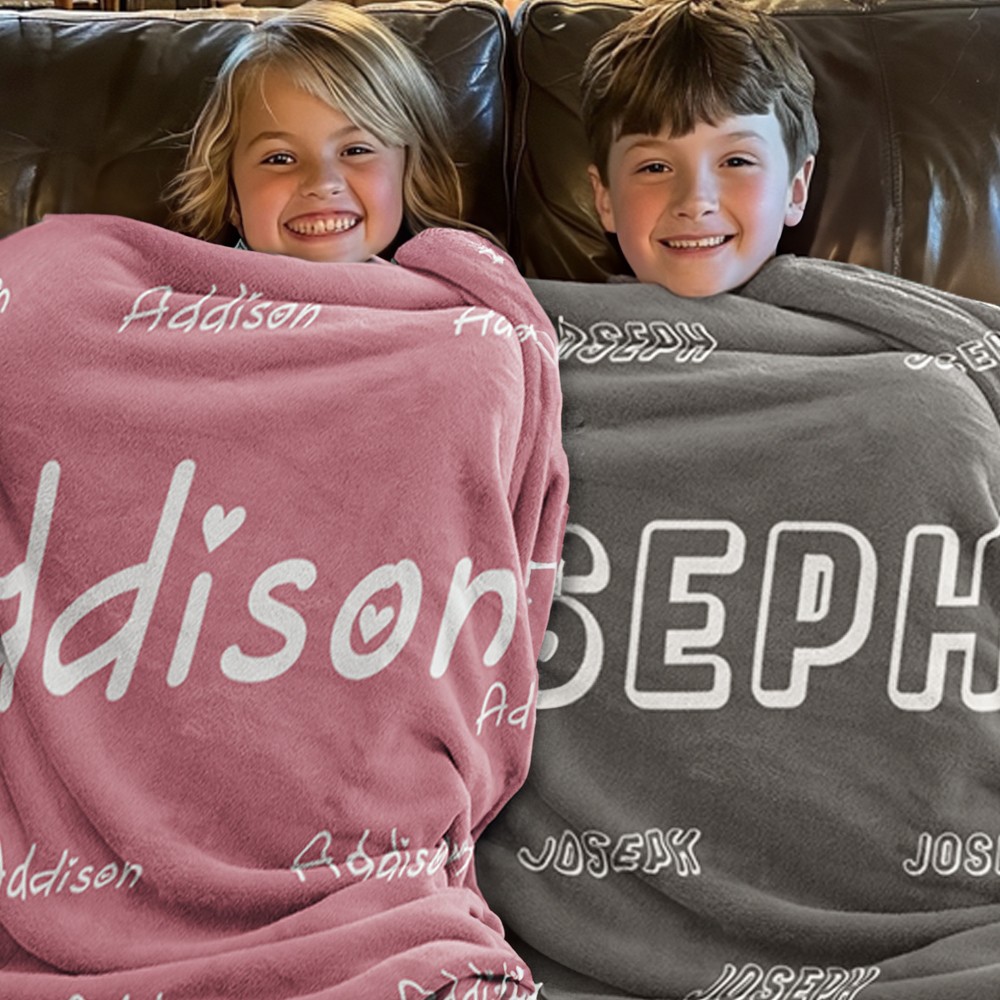 Children's blanket with name