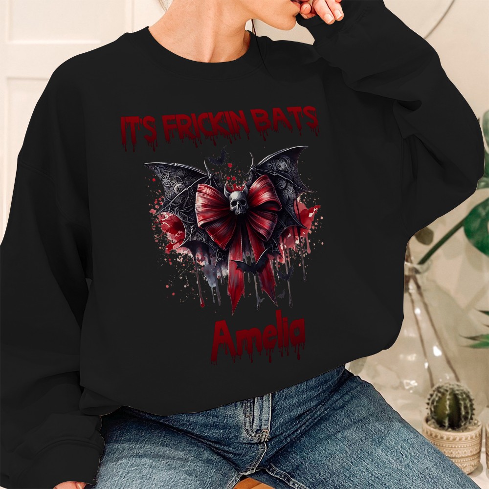 Halloween sweatshirt with name