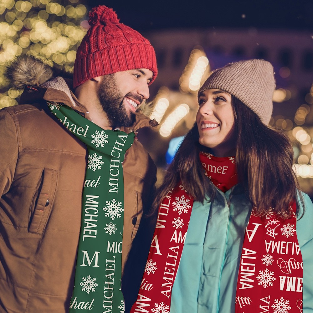 Scarf with snowflower