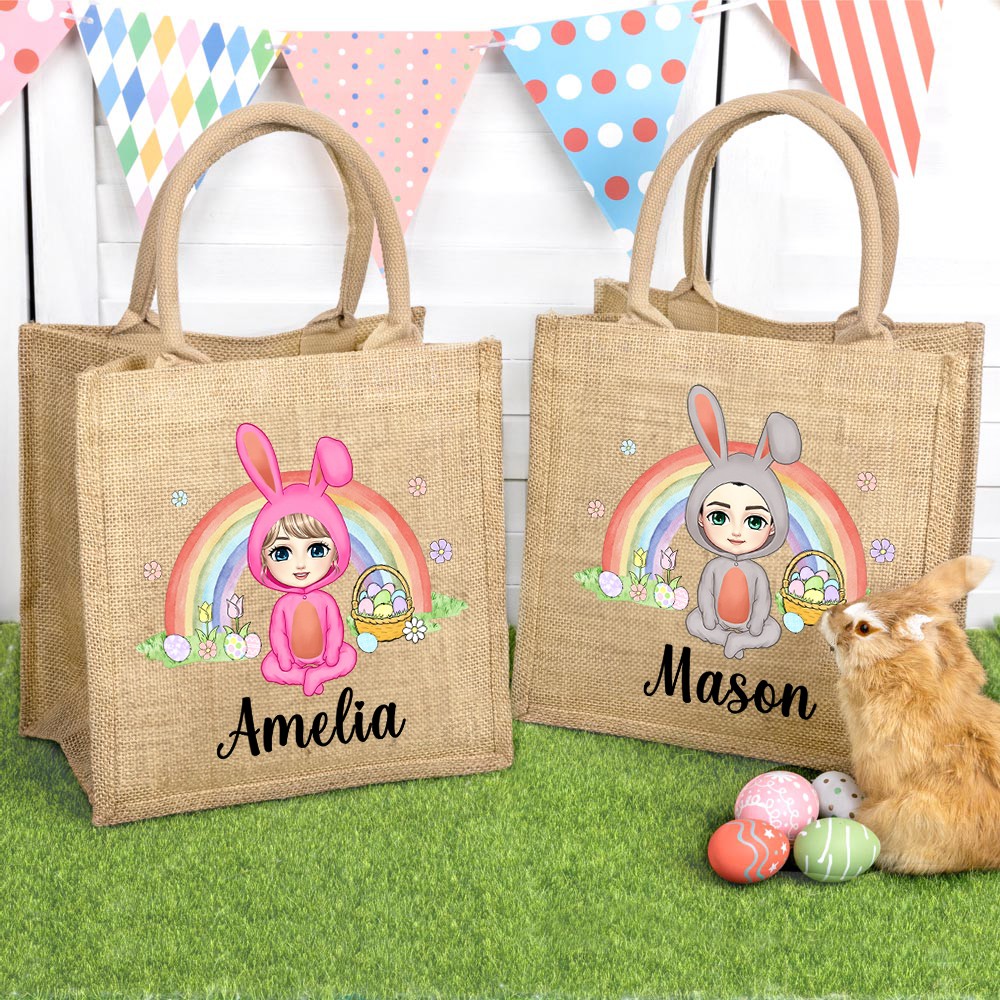 Jute bag with name