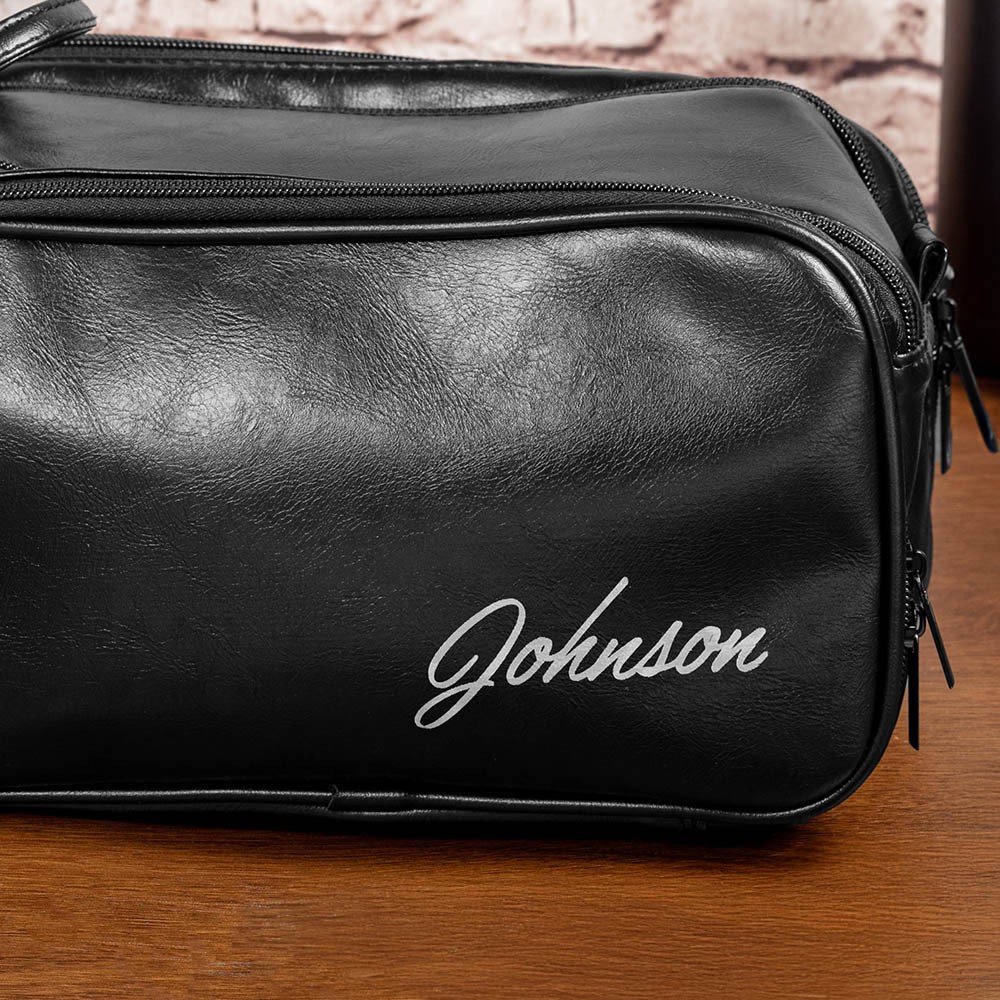 Groomsmen Gift, Groomsmen Proposal, Waterproof Leather Toiletry Bag, Leather Dopp Kit, Men&#39;s Shaving Kit, Groomsman Gift, Bridesmaid Gift