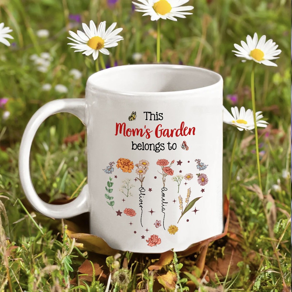 mother's garden mug