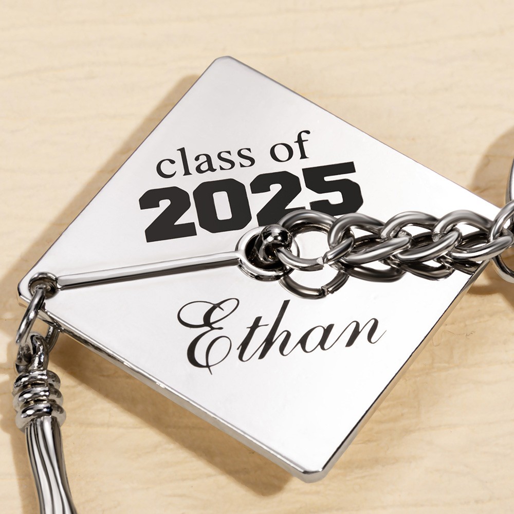thumbnail interactive-video image 1 of Grad Keychains 2025 2025 Graduation Keychains By Dohara | Download Free STL Model Grad Caps 1 of 13