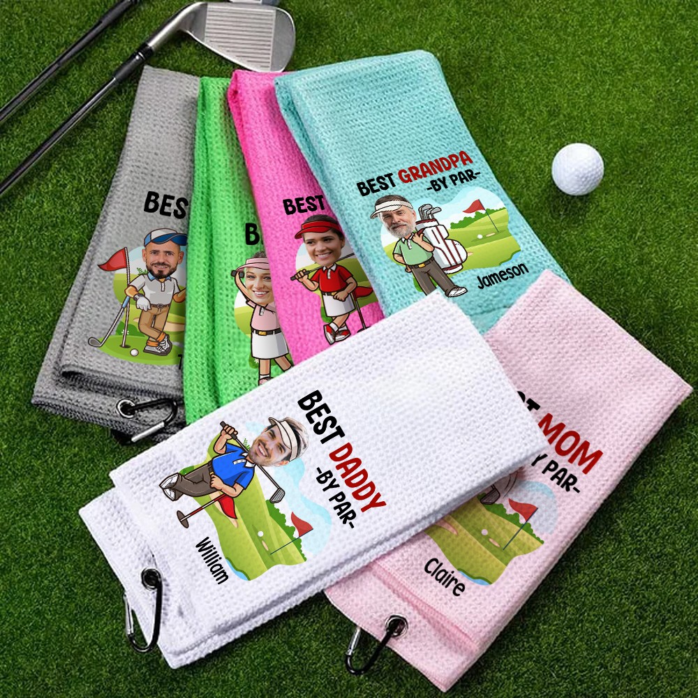 personalized photo golf towel