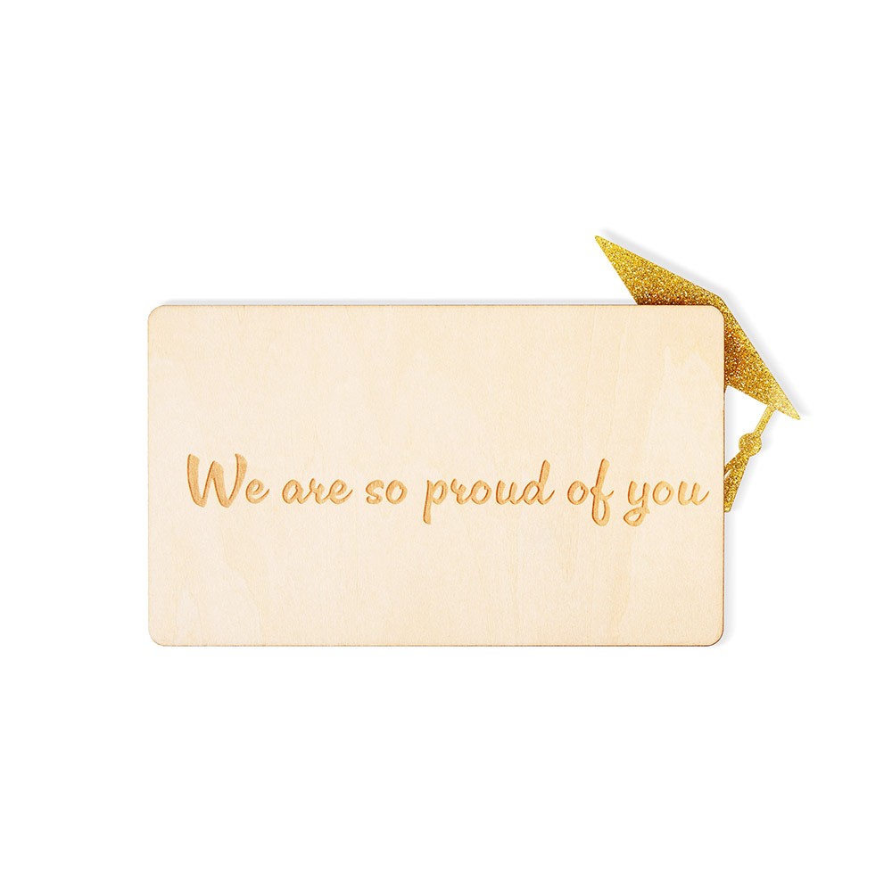 Personalized Name Graduation Money & Gift Card Holder, Custom Class of 2025 Graduation Cap Wood Card Box with Quote, Gift for Graduates/Students