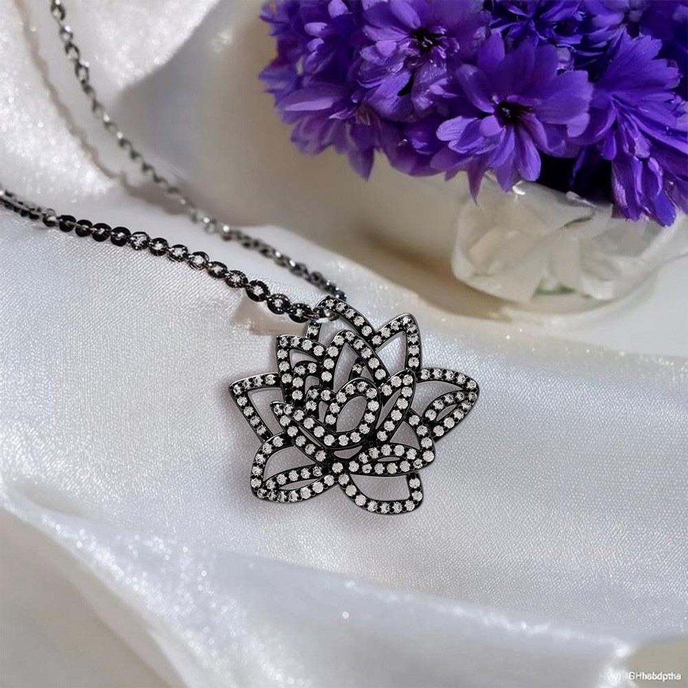 Personalized Birth Flower Necklace for Women – Custom Floral Pendant with Adjustable Chain, Meaningful Gift for Birthday, Anniversary, or Mother’s Day