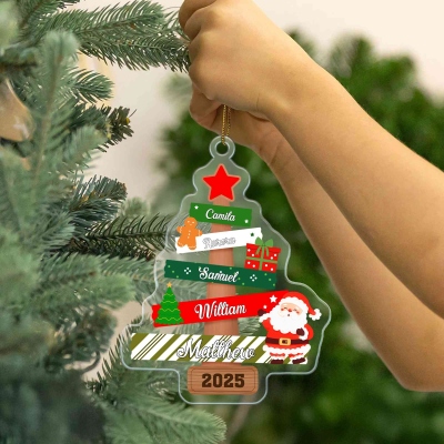 Christmas acrylic ornament