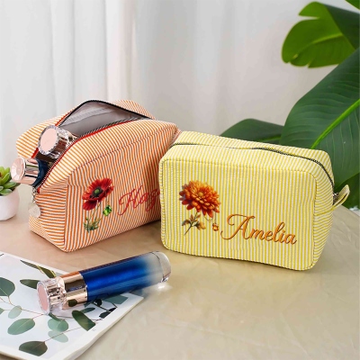 make up bag with name