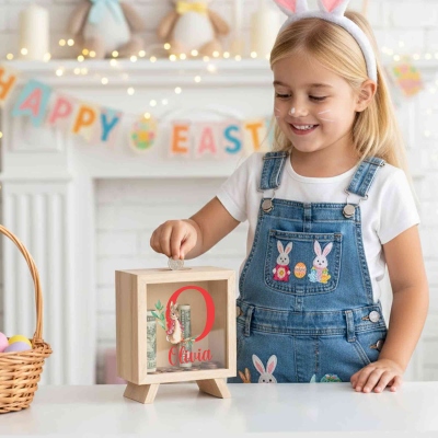 Wooden Bunny Money Box
