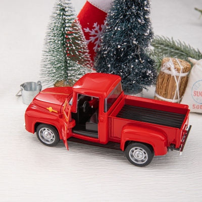 Vintage Farm Truck Decor with Christmas Tree Farmhouse Trucks