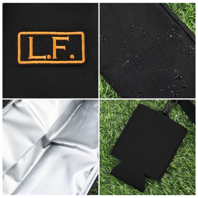 Personalized Name Beer Sleeve, Canvas Golf Beer Can Bag, Can Carrier Bag, Fathers Day/Birthday/Anniversary Gift for Dad/Grandpa/Husband/Boyfriend