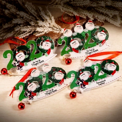 Personalized 2020 Christmas Family Ornament