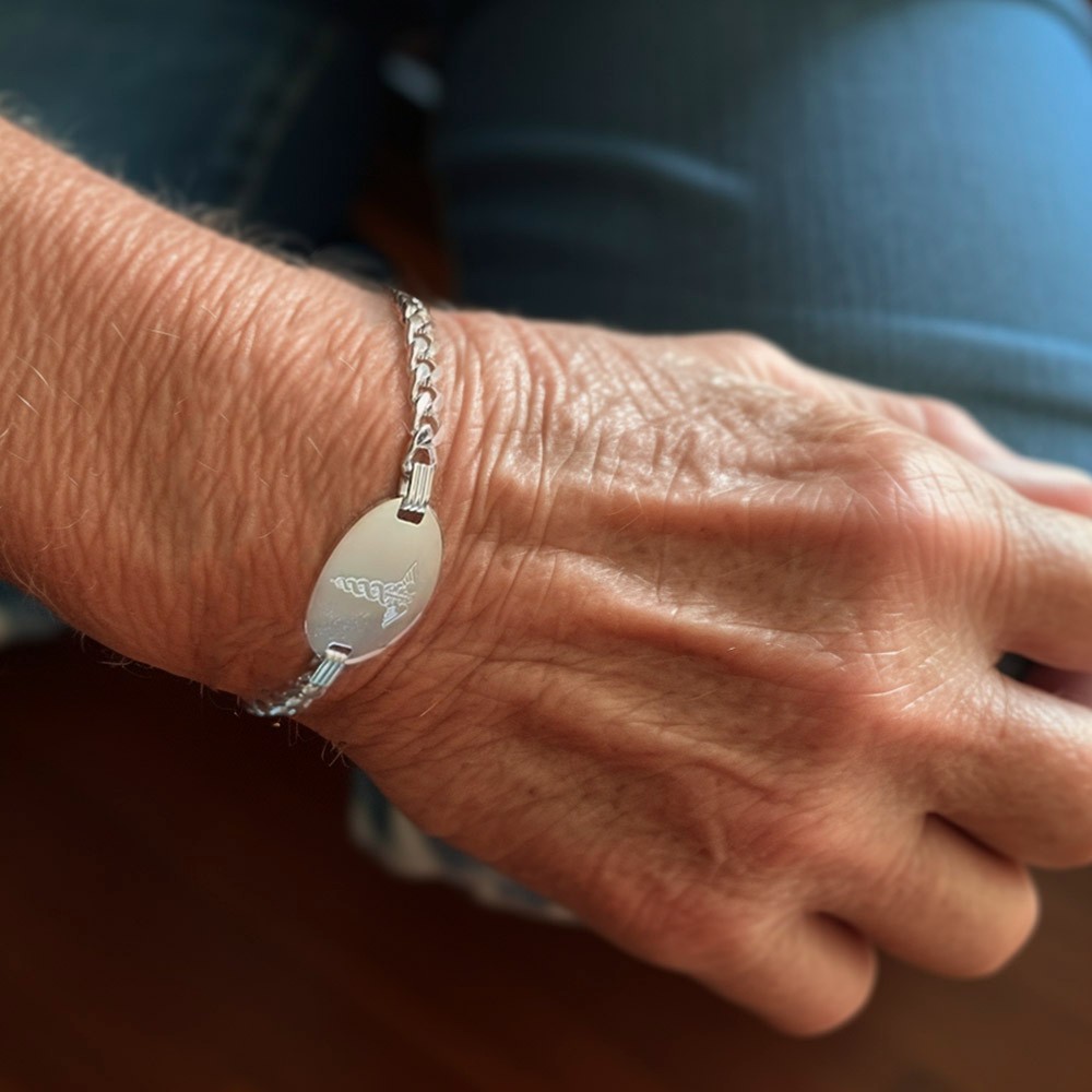 Medical Alert Id Bracelets with Free Engraving for Men&Women&Kids