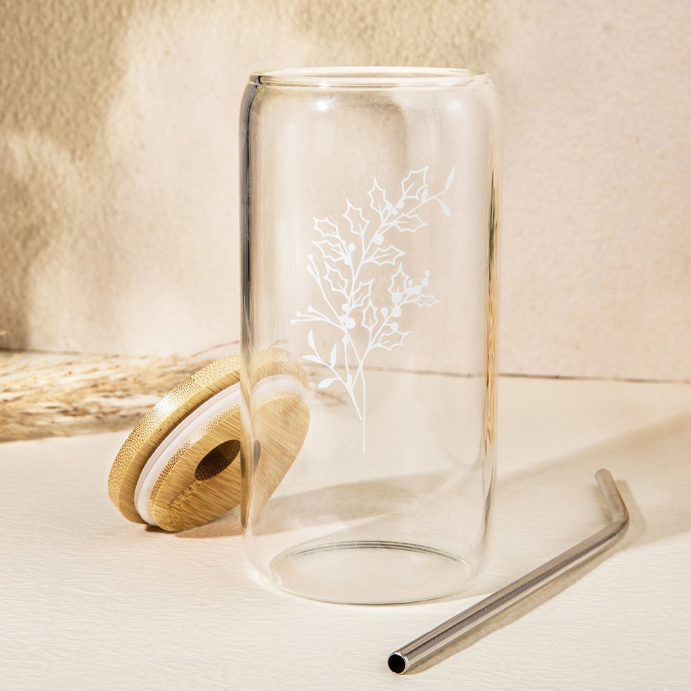 Personalisierte Eiskaffeetasse mit Geburtsblume, individuelles Namensglas, Becher mit Deckel und Strohhalm, Brautjungfern-Antragsbox-Idee, Hochzeitsgeschenk, Geschenk für Sie