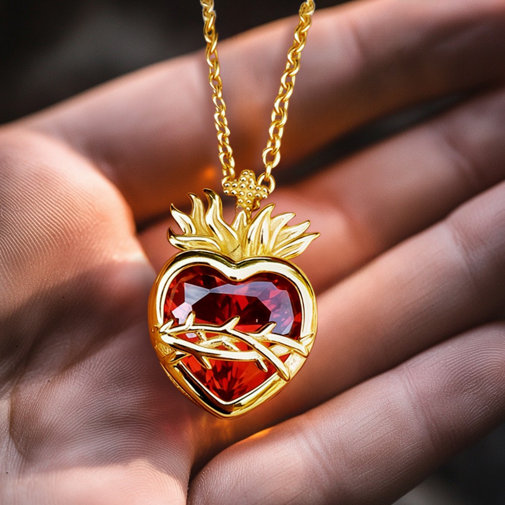 Zircon Heart Necklace