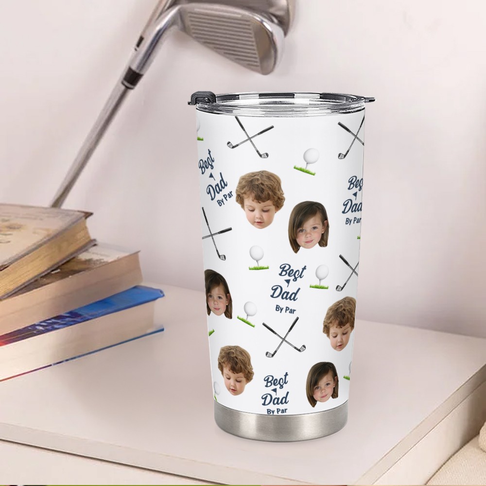 Funny golf tumbler with photos