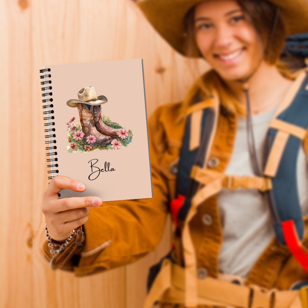 thumbnail image 2 of Personalized Journal Cover Build Your Own Bouquet" Personalized Combined Birth Month Flower Name Necklace, Gifts For Women Agenda Personalizada Para Mujer 2 of 9