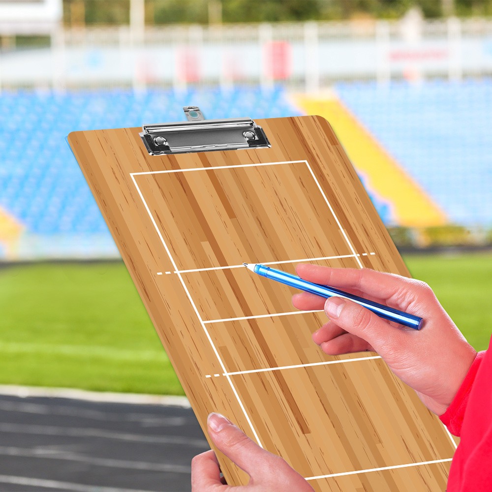 Personalized Volleyball Clipboard, Custom Name Coaching Board, Game Strategy Clipboard for Volleyball Coaches