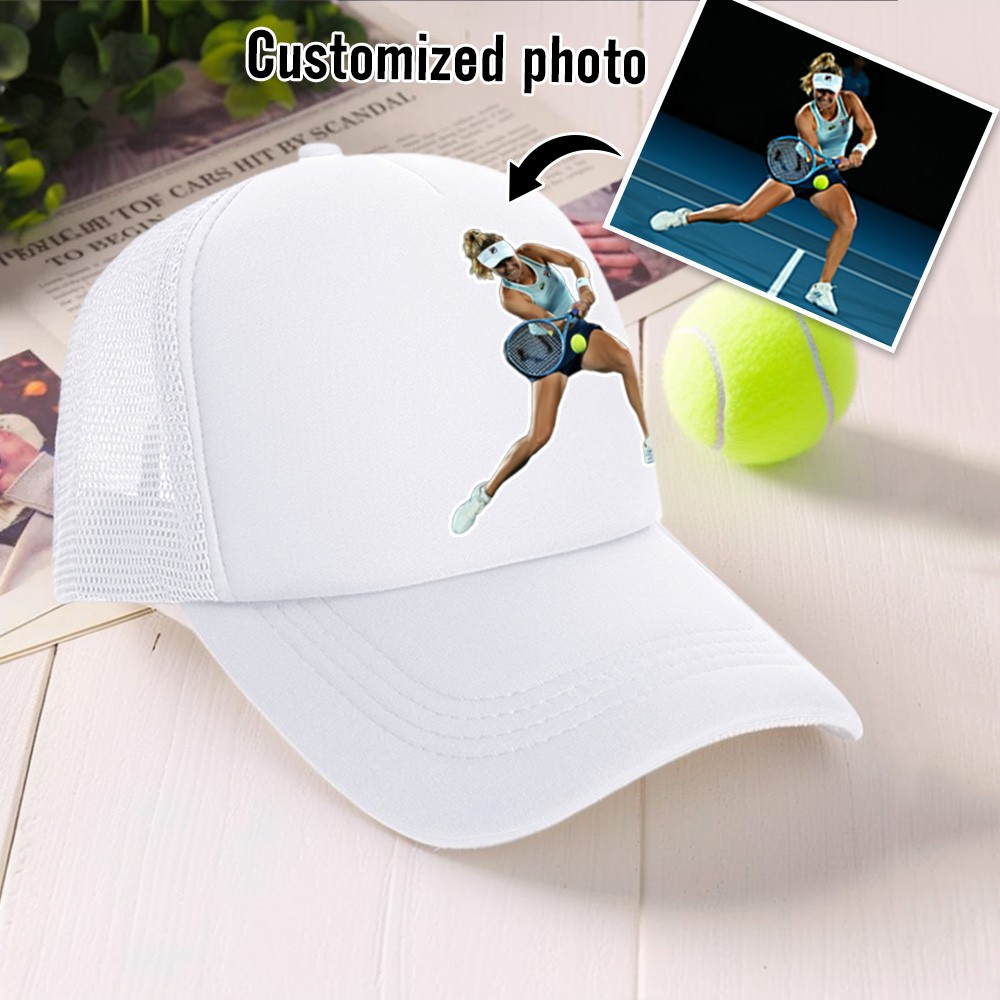 Personalized Photo Baseball Cap with Custom Athlete Image – Support Your Favorite Player with a Unique Sports Fan Gift