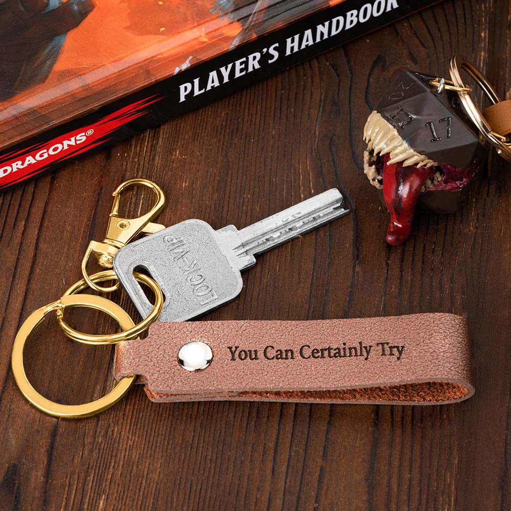 Custom Name Chest Mimic Dice Backpack Pendant, Monster Dice Key