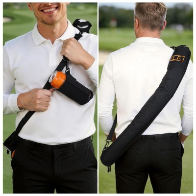 Personalized Name Beer Sleeve, Canvas Golf Beer Can Bag, Can Carrier Bag, Fathers Day/Birthday/Anniversary Gift for Dad/Grandpa/Husband/Boyfriend