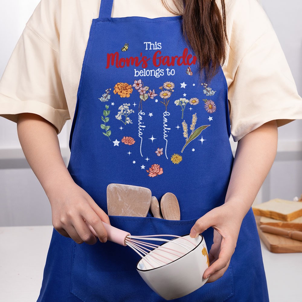 birthflower apron