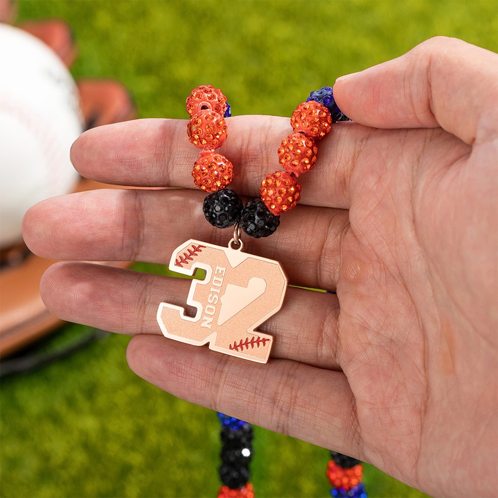 baseball necklace for kids/boys/girls