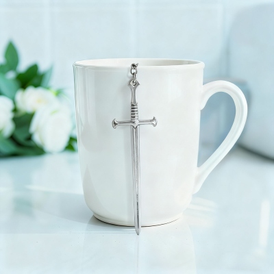 DND Class Weapon Fine Mesh Tea Infuser Ball, Sword Tea Infuser Strainer, Tea Steeper, Tea Ball Infuser, Tea Lover Gift, DND Gifts