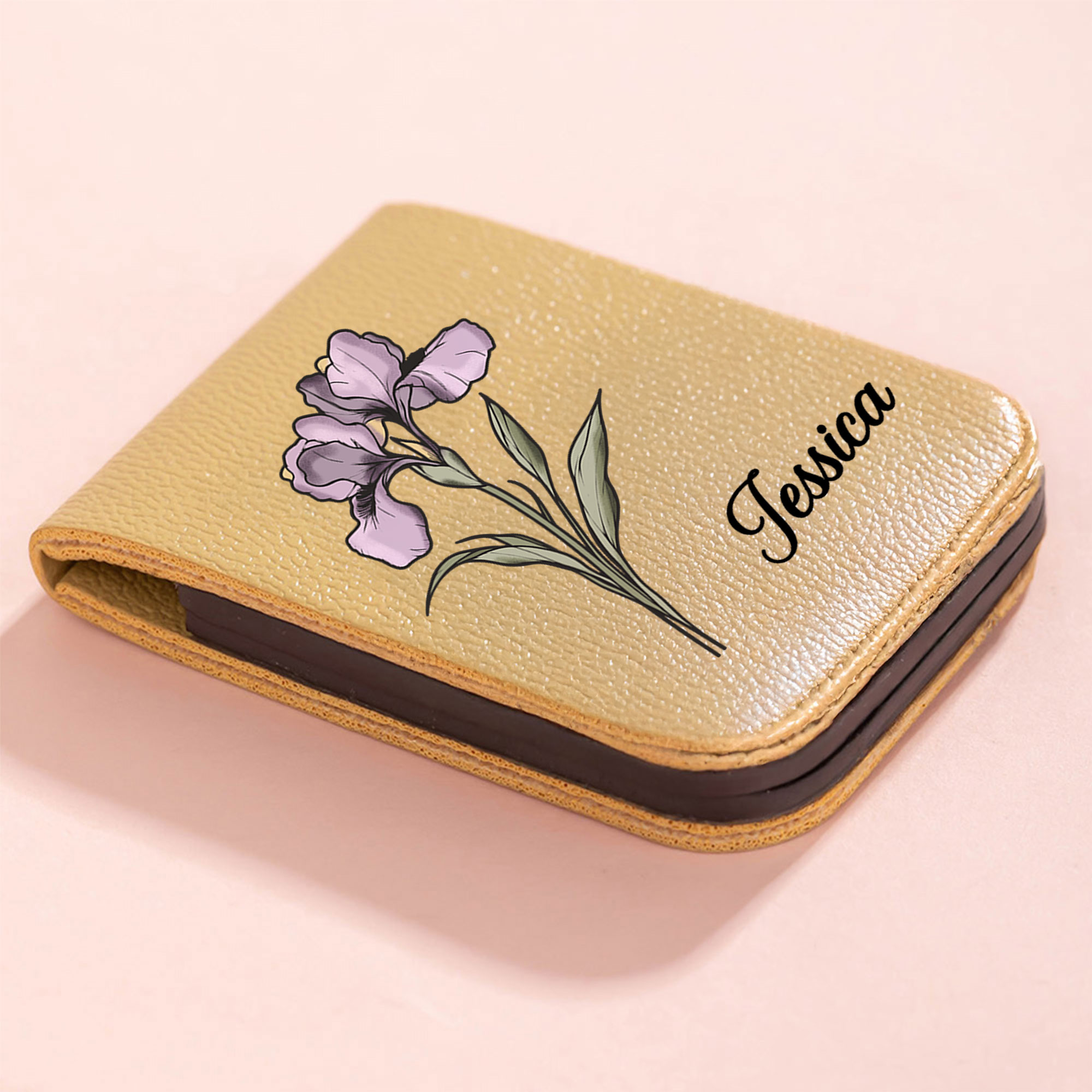 Personalized Book Mark Custom Name Birth Flower Leather Magnet Bookmark, Floral Magnetic Book Clip, Graduation/Birthday/Christmas Gift For Readers/Book Lovers/Librarians Personalized Bookmark