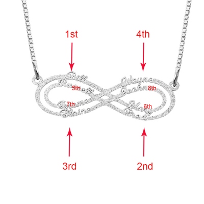 Infinity  NPersonalized Stainless Steel Infinity Name Necklaceecklace
