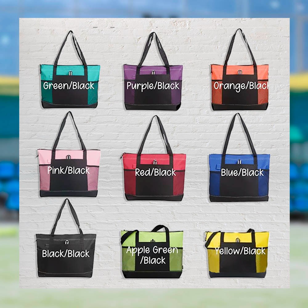 Custom Name Baseball/Softball Mom Lightweight Tote Bag, Canvas Sports
